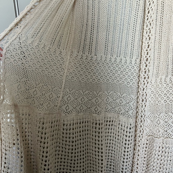 Free People Sunlight Mixed Stitch Duster in Sandcastle - Picture 4 of 13